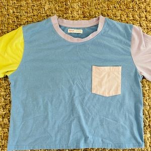 Super cute multi-colored crop!